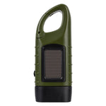 Solar Flashlight w/ Hand Crank