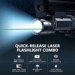 Handgun Laser/Flashlight, Red/Green Laser Sights