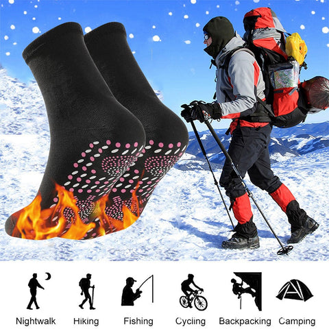 Tourmaline Magnetic Self Heating Socks  Pain Relief   Massage