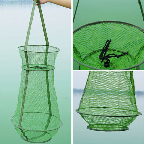 Collapsible Mesh Fish Basket/Net