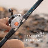 LIXADA Baitcasting Reel with Magnetic Brake System