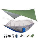 Hammock for 1/2 w/Rain Canopy & Mosquito Net