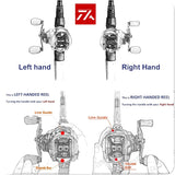 Professional 10KG Drag, 210g Ultra-Light 7.2:1 HS Magnetic Brake LgCast