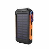 Solar Power Bank w/Compass,Flashlight & 2USB ports