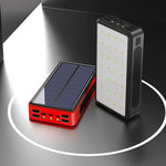 SolarPowerBank W/Flashlight/SOS 4USB,1TypeC,1IOS and 1Android