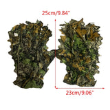 3D Leaf Net Camo Gloves