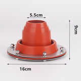 Tent Stove Jack, Flap Hole, Fire Resistant Tube Red Silicone Cover For Tent Chimney Duct Seals Hot Tent Jack