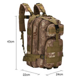 25L 600d Oxford Cloth Waterproof Backpack