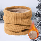 Men & Women  Knitted Fleece Ring  Neck Warmer