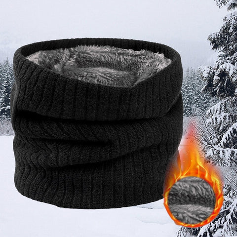 Men & Women  Knitted Fleece Ring  Neck Warmer