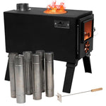 Stainless Steel Tent Stove W/Chimney Pipes