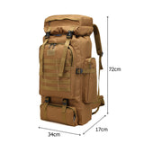 80L EDC Oxford Cloth Military Style Rucksack