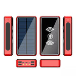 29800mAh Wireless Solar Power Bank w/ LED Light