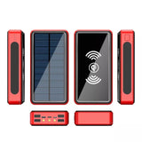 29800mAh Wireless Solar Power Bank w/ LED Light