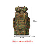 80L EDC Oxford Cloth Military Style Rucksack