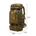 80L EDC Oxford Cloth Military Style Rucksack