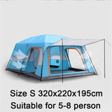 5-8/8-12 person Two-bedroom Family Tent