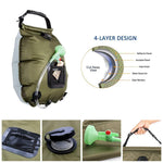 20L SOLAR Shower Bag  8-10min shower when full