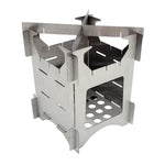 Folding Wood Stove, STAINLESS STEEL