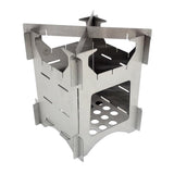 Folding Wood Stove, STAINLESS STEEL