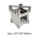 Folding Wood Stove, STAINLESS STEEL