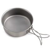 Titanium 3pc  Pans/Bowls  FoldableHandle  Stackable