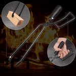 Iron Tongs  WoodStove  Charcoal   FirePit