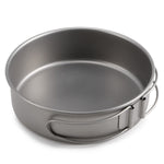 Titanium 3pc  Pans/Bowls  FoldableHandle  Stackable