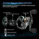 Professional 10KG Drag, 210g Ultra-Light 7.2:1 HS Magnetic Brake LgCast