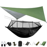 Hammock for 1/2 w/Rain Canopy & Mosquito Net