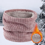 Men & Women  Knitted Fleece Ring  Neck Warmer