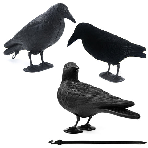 GUGULUZA 3D Crow/Raven Hunting Decoys