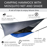 Hammock for 1/2 w/Rain Canopy & Mosquito Net