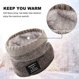 Men & Women  Knitted Fleece Ring  Neck Warmer