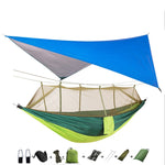 Hammock for 1/2 w/Rain Canopy & Mosquito Net