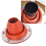 Tent Stove Jack, Flap Hole, Fire Resistant Tube Red Silicone Cover For Tent Chimney Duct Seals Hot Tent Jack