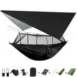 Hammock for 1/2 w/Rain Canopy & Mosquito Net