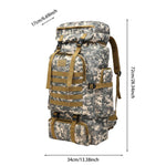 80L Rucksack  Large Capacity   Bug-Out Bag