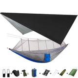 Hammock for 1/2 w/Rain Canopy & Mosquito Net