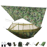 Hammock for 1/2 w/Rain Canopy & Mosquito Net