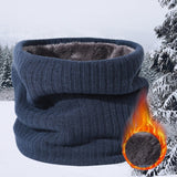 Men & Women  Knitted Fleece Ring  Neck Warmer