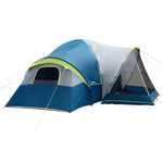 10-Person Tent, 3 Rooms w/Screen Porch, 137sq ft