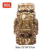 80L Backpack 600D Oxford Cloth, Waterproof