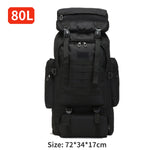 80L Backpack 600D Oxford Cloth, Waterproof