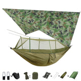 Hammock for 1/2 w/Rain Canopy & Mosquito Net