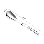 Stainless Steel Folding   Fork,Spoon,Spork in case w/clip