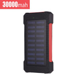 30000mah Solar Charger, LED w/ Hook Design