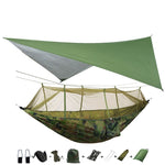 Hammock for 1/2 w/Rain Canopy & Mosquito Net