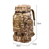 80L EDC Oxford Cloth Military Style Rucksack