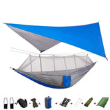 Hammock for 1/2 w/Rain Canopy & Mosquito Net